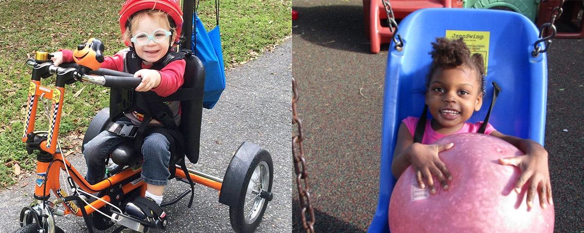 Adapted Swing and Tricycle